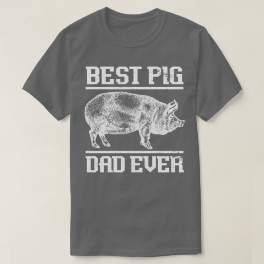 Bester Vater Pig je Pig T-Shirt (Design vorne)