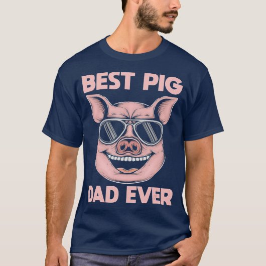 Bester Vater Pig je Pig T-Shirt (Vorderseite)