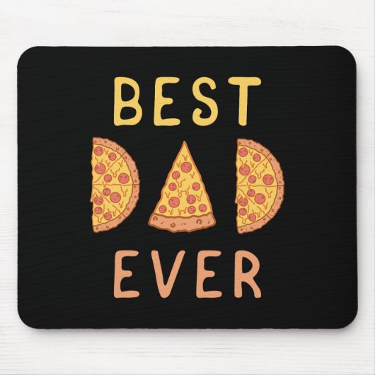 Bester Vater Pizza Lover Fathers Day Mousepad (Vorne)