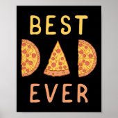 Bester Vater Pizza Lover Fathers Day Poster (Vorne)