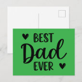 Bester Vater. Postkarte (Vorne/Hinten)