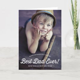 Bester Vater | Retro Calligraphy Vatertag Card Karte