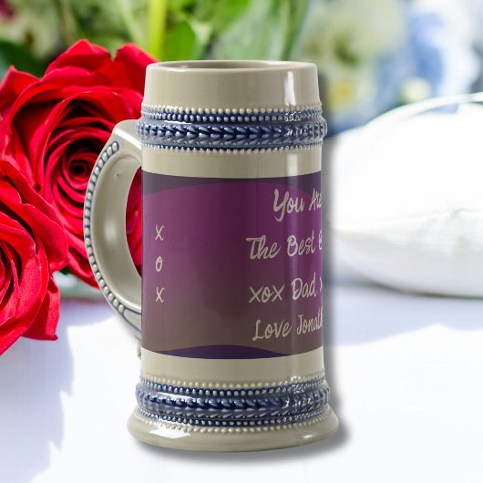 Bester Vater - Rustikaler Klassischer Skriptname C Bierglas