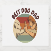 Bester Vater Schaumweinetikett (Einzelnes Label)