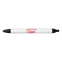 Bester Vater Schrift Rot Herz Kugelschreiber