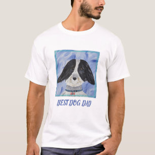Bester Vater Schwarz und Weiß Loose Furche auf Bl T-Shirt