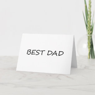 Bester Vater Schwarz-Weiß minimalistisches moderne Karte