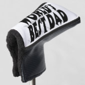 Bester Vater schwarzer 3D-Text Golf Headcover (3/4 Vorderseite)
