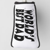 Bester Vater schwarzer 3D-Text Golf Headcover (Rotieren 90)