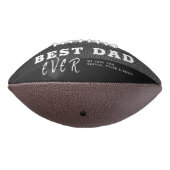 Bester Vater Schwarzes Leder drucken 3 FotoCollage Football (Gedreht 270)