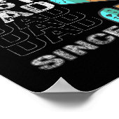 Bester Vater Seit 1975 für den besten Papa der Wel Poster (Ecke)