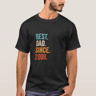 Bester Vater seit 2008 15 Jahre Vaterschaft T-Shirt