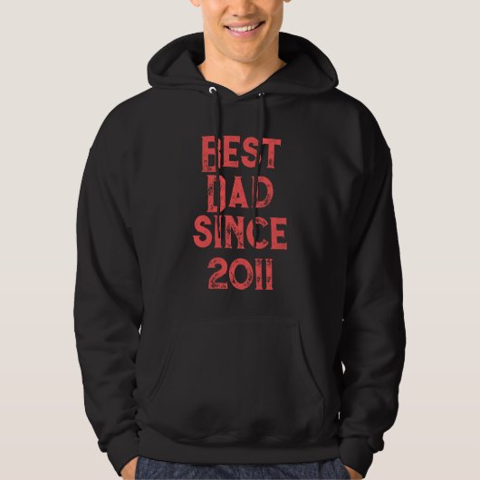 Bester Vater seit 2011 Hoodie (Vorderseite)