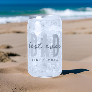 Bester Vater seit 20XX Moderne, einfache Preppy Dosenglas