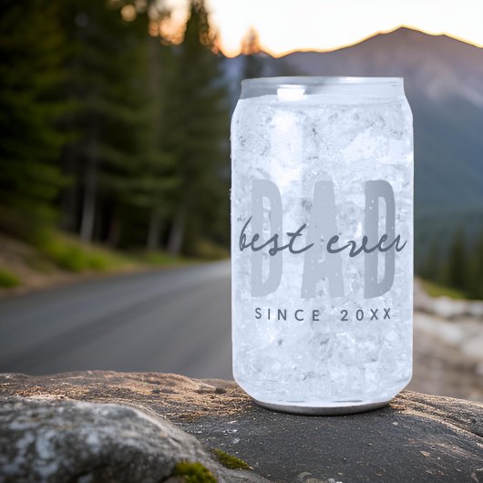Bester Vater seit 20XX Moderne, einfache Preppy Dosenglas