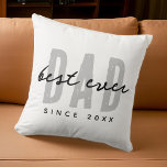 Bester Vater seit 20XX Moderne, einfache Preppy Kissen<br><div class="desc">Dieses einfache und moderne Design besteht aus san-Serifentypografie.</div>