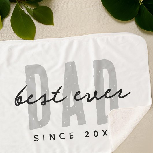 Bester Vater seit 20XX Moderne, einfache Preppy Sherpadecke