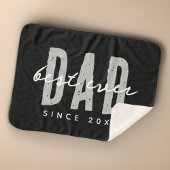 Bester Vater seit 20XX Moderne, einfache Preppy Sherpadecke