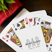 Bester Vater seit 20XX Moderne, einfache Preppy Spielkarten