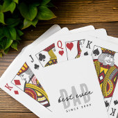 Bester Vater seit 20XX Moderne, einfache Preppy Spielkarten
