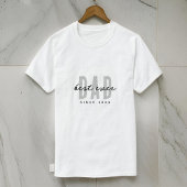 Bester Vater seit 20XX Moderne, einfache Preppy T-Shirt