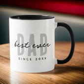 Bester Vater seit 20XX Moderne, einfache Preppy Tasse