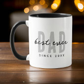 Bester Vater seit 20XX Moderne, einfache Preppy Tasse