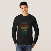 Bester Vater seit Juni 2020 Cool präsent T-Shirt (Vorne ganz)