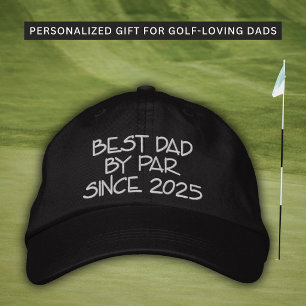 Bester Vater seit Par Jahr Golf bestickte Mütze Baseballkappe