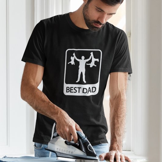 Bester Vater - Stolzer Vater mit Kindern T-Shirt