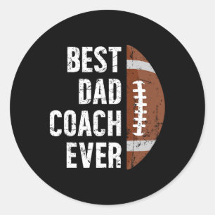 Bester Vater-Trainer je Football-Vater eines Fußba Runder Aufkleber