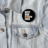 Bester Vater-Trainer je Vater Papa Papa Bysketbyll Button (Beispiel)