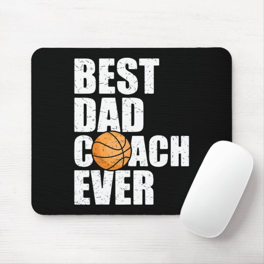 Bester Vater-Trainer je Vater Papa Papa Bysketbyll Mousepad (Mit Mouse)