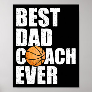 Bester Vater-Trainer je Vater Papa Papa Bysketbyll Poster
