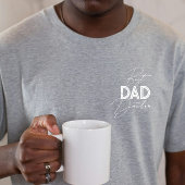 Bester Vater Trendy Geschenk Personalisierter Name T-Shirt