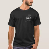 Bester Vater Trendy Geschenk Personalisierter Name T-Shirt (Vorderseite)