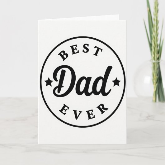 Bester Vater Typografie Design Karte (Vorderseite)