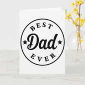 Bester Vater Typografie Design Karte (Gelbe Blume)