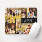 Bester Vater überhaupt 10 Foto-Collage modernes Ma Mousepad (Mit Mouse)