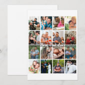 Bester Vater überhaupt 16 Foto-Collage Personalisi (Vorne/Hinten)