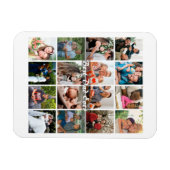 Bester Vater überhaupt 16 Foto-Collage Personalisi Magnet (Horizontal)