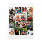 Bester Vater überhaupt 16 Foto-Collage Personalisi Magnet (Vertikal)