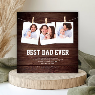 Bester Vater überhaupt 3 Foto-Collage Vatertagskar