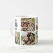 Bester Vater überhaupt 6 Foto-Collage Modern Kaffeetasse (Vorderseite Links)