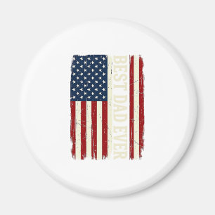 Bester Vater überhaupt Amerikanisches Flagge Vinta Magnet