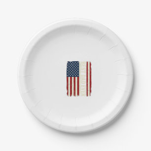 Bester Vater überhaupt Amerikanisches Flagge Vinta Pappteller