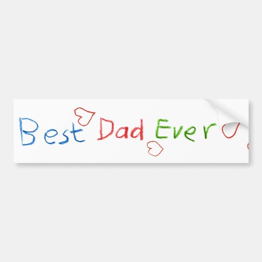 Bester Vater überhaupt Autoaufkleber (Vorne)