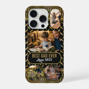 Bester Vater überhaupt Benutzerdefinierte 4 Fotos  iPhone 15 Pro Hülle