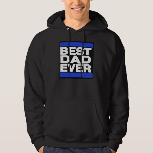 Bester Vater überhaupt blau Hoodie (Vorderseite)
