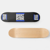 Bester Vater überhaupt blau Skateboard (Horizontal)